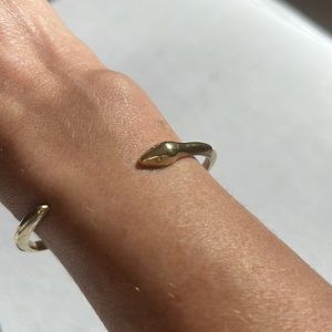 Catbird snake brass bracelet, small